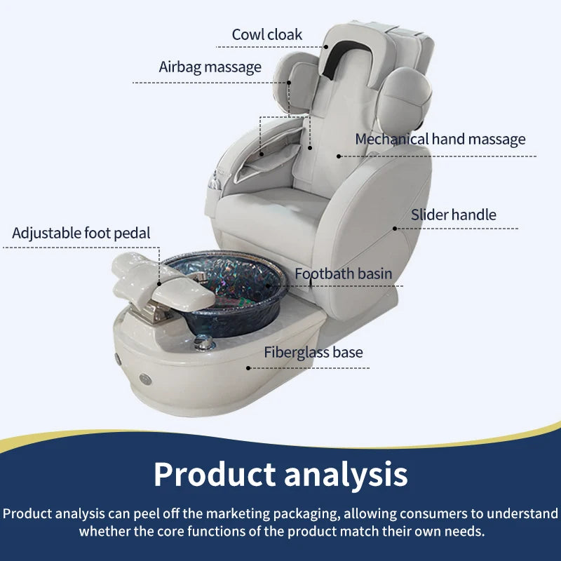 Luxury Pedicure Spa Chair with Massage